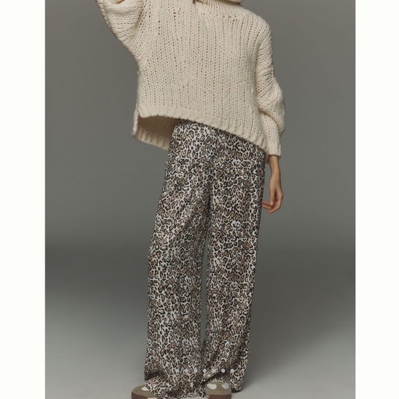 🐆 Maeve Printed Pants Anthropologie - Picture 2 of 15